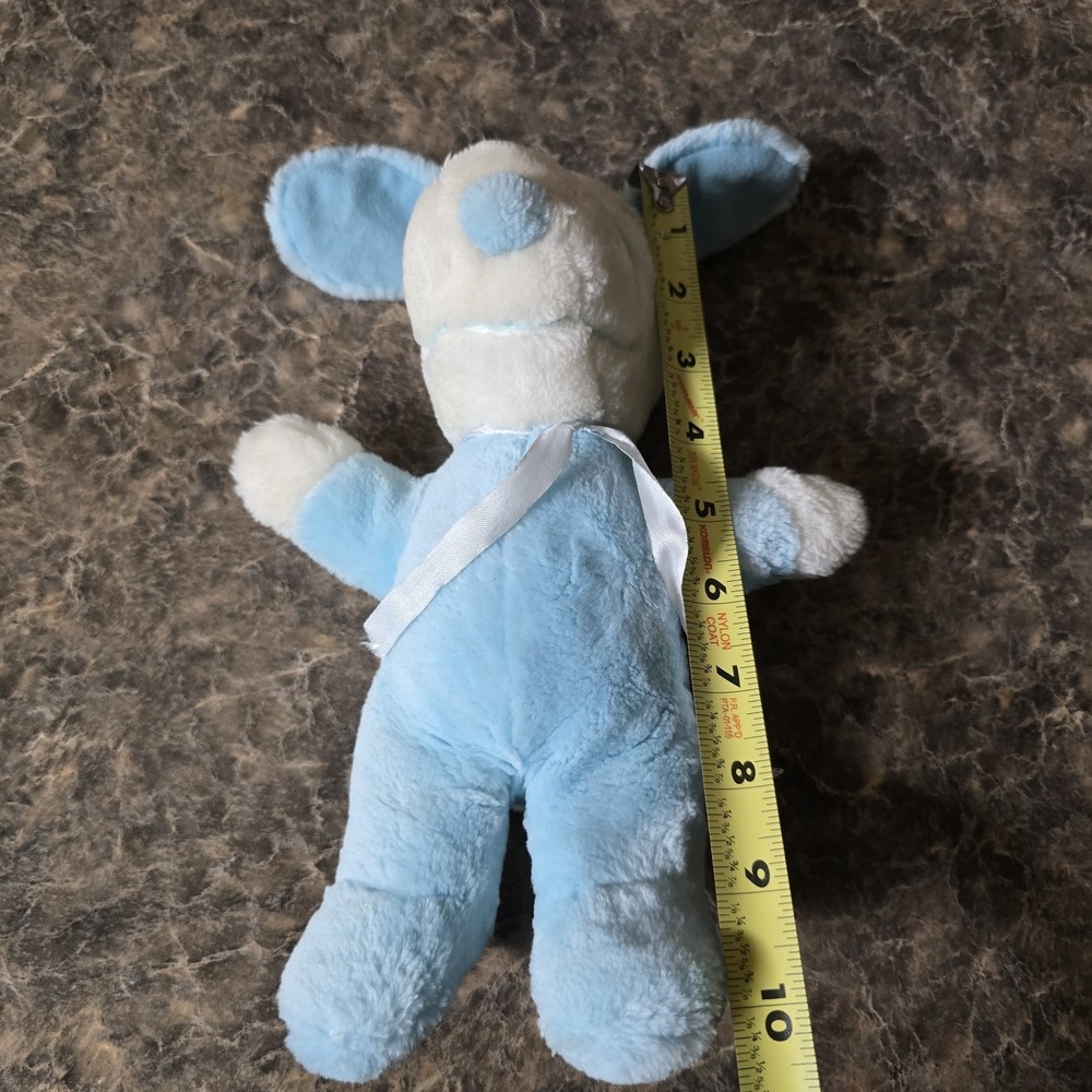 RARE BABY SNOOPY 1968 Plush White Pastel Blue Stuffed Animal - Picture 6 of 6